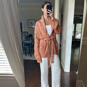 Simkhai Fringe Knit Cardigan
